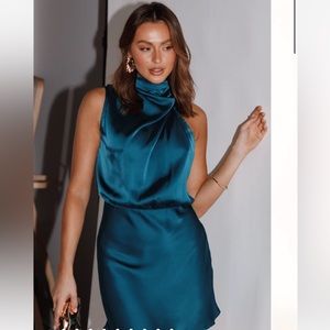 Petal & Pup Anabelle Halter Mini Dress